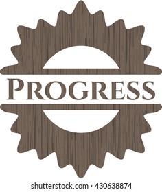 Emblema de madera. Retro