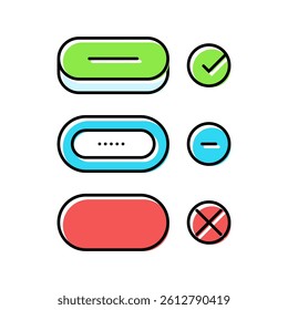 progressive disclosure color icon vector. progressive disclosure sign. isolated symbol illustration