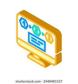 progressive disclosure isometric icon vector. progressive disclosure sign. isolated symbol illustration