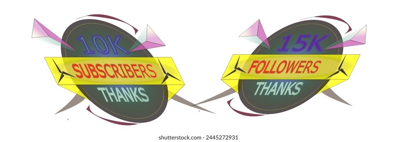 Progressive Followers and subscribers Illustrated Vector