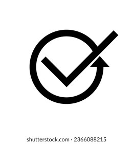 Progressive Icon. Continuous, Forward Symbol.