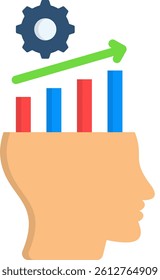 Progressive Icon Flat Vector Illustration