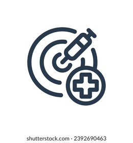 Progressive Precision Medicine Vector Icon Illustration