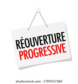 Réouverture Progressive, Progressive Reopening In French Language