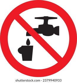 prohibido, agua no potable, no beba esta agua, agua, atención, prohibited, non-drinking water, do not drink this water, water, attention, caution 