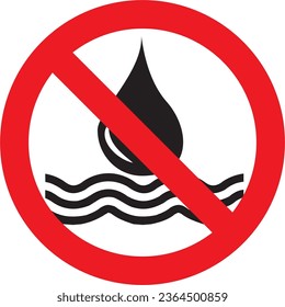 prohibido, no contamine el agua, aceite, petróleo, grasa, océano, rio, precaución, prohibited, do not contaminate water, oil, oil, grease, ocean, river, caution.