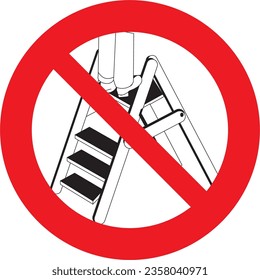 prohibido, no usar el paso de parada en la escalera, riesgo de caída o de lesión, accidente, precaución, prohibited, do not use the stairway stop step, risk of falling or injury, accident, caution