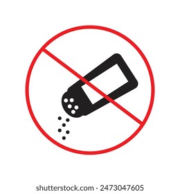 Prohibit Salt Usage Sign Ensure Safety in Salt-Free Zones