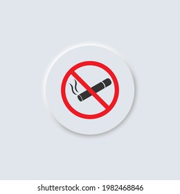 Prohibit sigarette, cigar vector icon