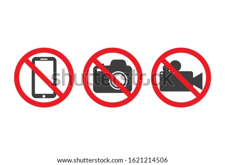 Prohibit sign icon isolated on white background. Vector illustration. Eps 10.