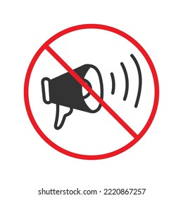 Verbotenes ADS-Vektorsymbol. Kein Werbesymbol. Verbotene Werbung Symbol. Kein ADS-Vektorzeichen. Warnung, Vorsicht, Aufmerksamkeit, Einschränkung, Design der Gefahrenflaeche. EPS10-Symbol