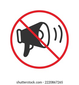 Icono vector ADS prohibido. Sin icono publicitario. Icono de publicidad prohibida. No hay señal de vector ADS. Advertencia, precaución, atención, restricción, diseño de señales llanas de peligro. Símbolo EPS 10
