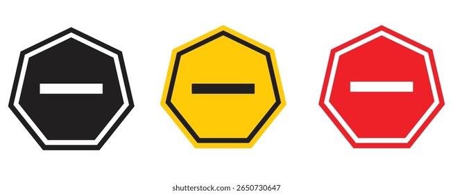 Prohibited circle sign. Prohibition icon. Ban icon. circle with cross line symbol. Caution frame symbol. Forbidden stop sign. Vector illustration isolated on white background