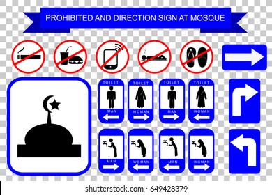 Prohibited and Direction at Mosque