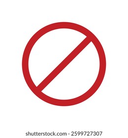 Prohibited frame vector icon red color, prohibited frame, prohibited sign, warning, attention