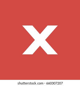 prohibited icon. sign design. red background