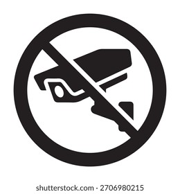 Prohibited Items Icon – No Camera, Gun, or Key