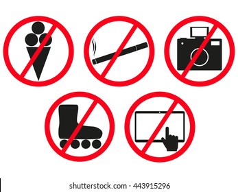 Prohibited No Stop Sign