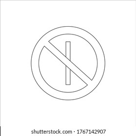 Prohibited parking traffic signs icons. illustration for web and mobile design.