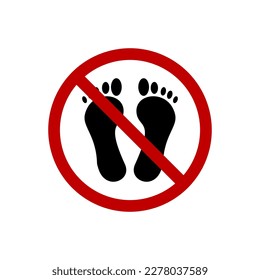 prohibited from passing design template illustration
