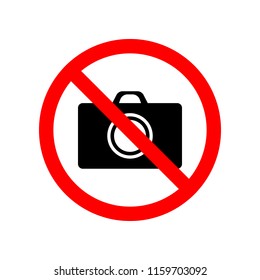 prohibited photograph icon. Element of prohibited sign for mobile concept and web apps. Sign of prohibited photograph icon can be used for web and mobile