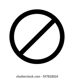 Prohibited round sign icon vector illustration graphic design
