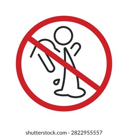 A prohibited sign doesn't make you sick, but with an icon of a person vomiting in a red circle at an intersection