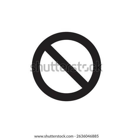 Prohibited sign,refusal denial warning and symbol. Caution frame symbol.