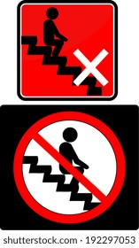 prohibited from sitting on the escalator