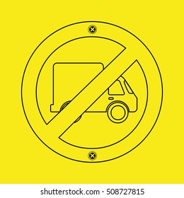 prohibited traffic sign round icon design vector illustration eps 10