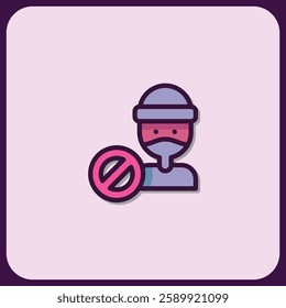 Prohibited User Profile Icon Design