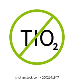 Prohibited vector stamp Titanium Dioxide free for bio packaging label.