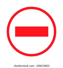 prohibiting signs icon