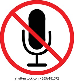 Prohibiting signs.Do not record audio.