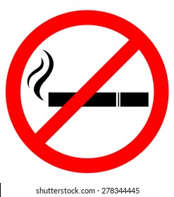 Prohibiting smoking sign for World No Tobacco Day 