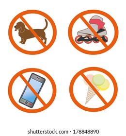 prohibiting symbols