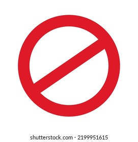 Prohibition ban icon. vector illustration 