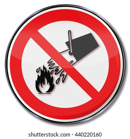 Prohibition for extinguish with water when there is a fire