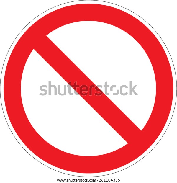禁止 禁止の標識 ベクターイラスト のベクター画像素材