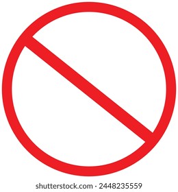 Prohibition or forbidden vector sign