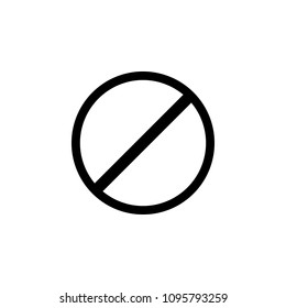 prohibition icon. Element of web icon for mobile concept and web apps. Isolated prohibition icon can be used for web and mobile. Premium icon on white background