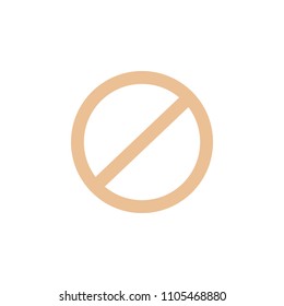 prohibition icon. Element of web icon for mobile concept and web apps. Colored isolated prohibition icon can be used for web and mobile. Premium icon on white background