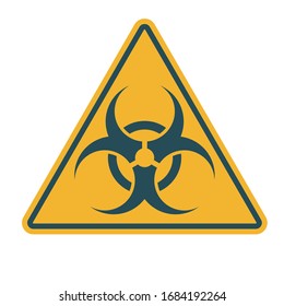 Prohibition icon shape. biological hazard risk logo symbol. Contamination epidemic virus da