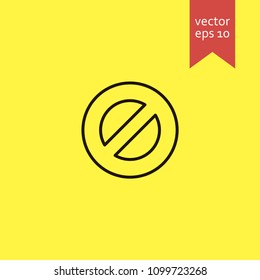 prohibition. prohibition icon. sign design. Vector EPS 10.
