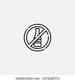 Prohibition icon sign vector,Symbol, logo illustration for web and mobile
