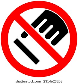 icono de prohibición diseño único, vector de diseño