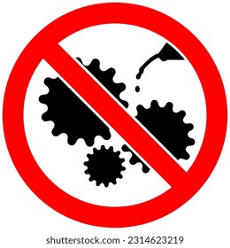 Verbotssymbol für Einzeldesign, Design-Vektorgrafik