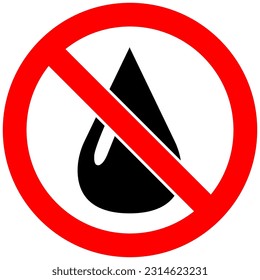 prohibition icon single design, design vector
