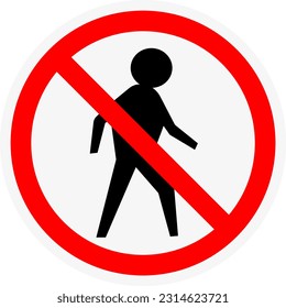 icono de prohibición diseño único, vector de diseño