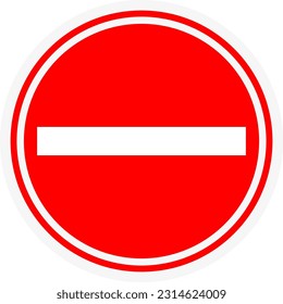 prohibition icon single design, design vector